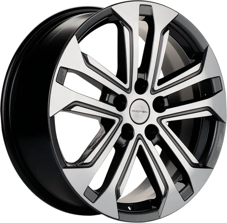 Литой диск Khomen KHW1803 Kodiaq/Tiguan 18x7" 5x112мм DIA 57.1мм ET 43мм (Gray FP)