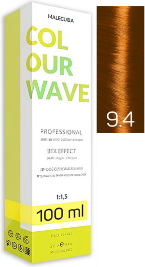 Крем-краска для волос Malecula Colour Wave тон 9.4 (100мл, очень светлый медный блонд)