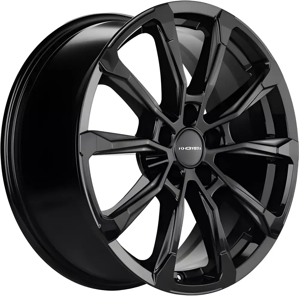 Литой диск Khomen KHW1808 Jac/Москвич 3 18x7.5" 5x108мм DIA 54.1мм ET 40мм (Black)