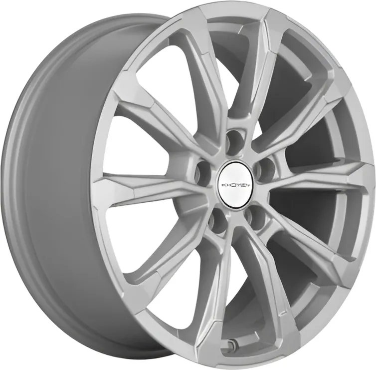 Литой диск Khomen KHW1808 K5/Santa Fe 18x7.5" 5x114.3мм DIA 67.1мм ET 50мм (F-Silver)