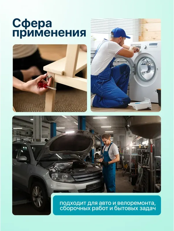 Набор головок слесарных ILOforce IF-012-5K (63332) — фото 5