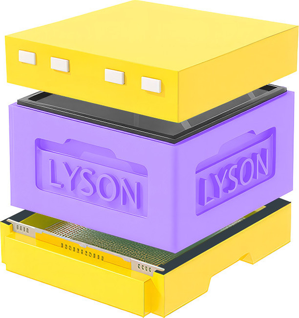 Улей Lyson ППС 12 Рамок / KR121PUY (фиолетовый/желтый)