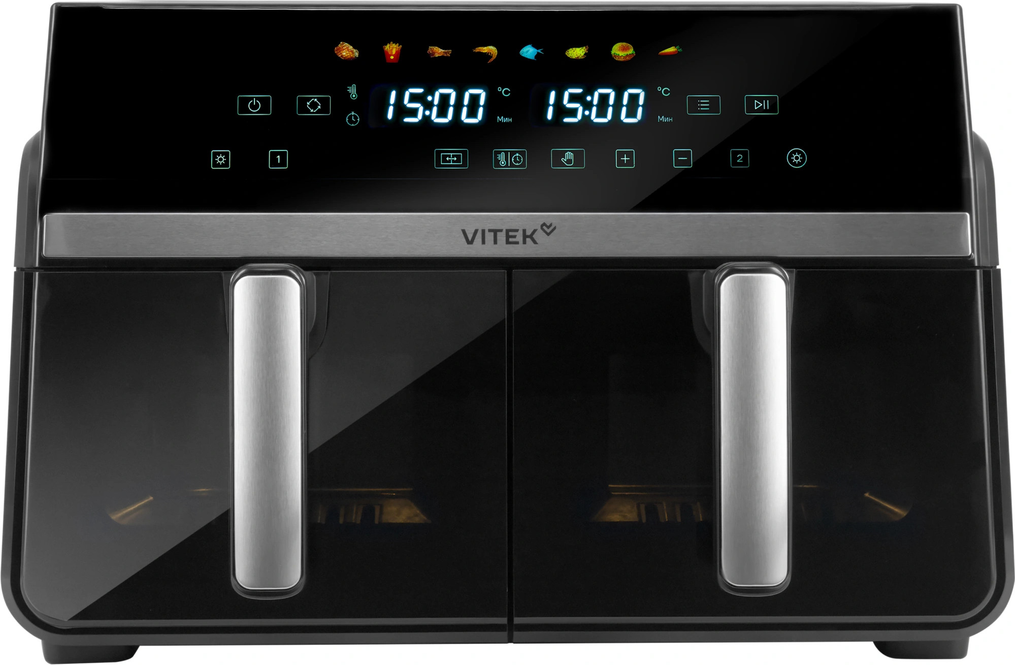 Аэрогриль Vitek VT-AF1001 (черный/серебристый) — фото 2