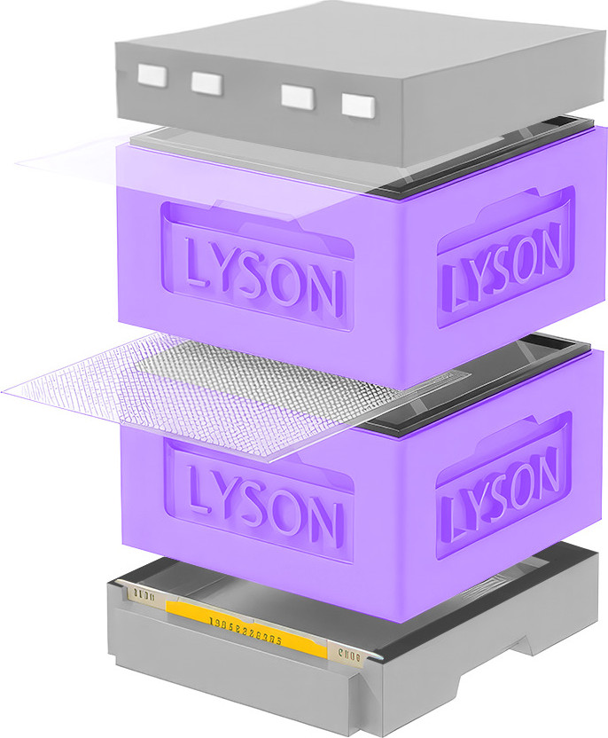 Улей Lyson Рута На 12 Рамок / KR122PUG (фиолетовый/серый)