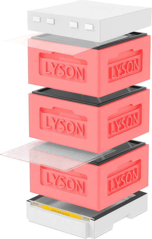 Улей Lyson Рута На 12 Рамок / KR123RDW (красный/неокрашенный)
