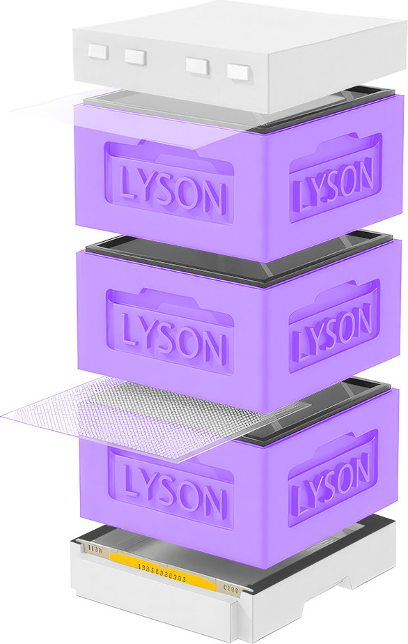 Улей Lyson Рута На 12 Рамок / KR123PUW (фиолетовый/неокрашенный)