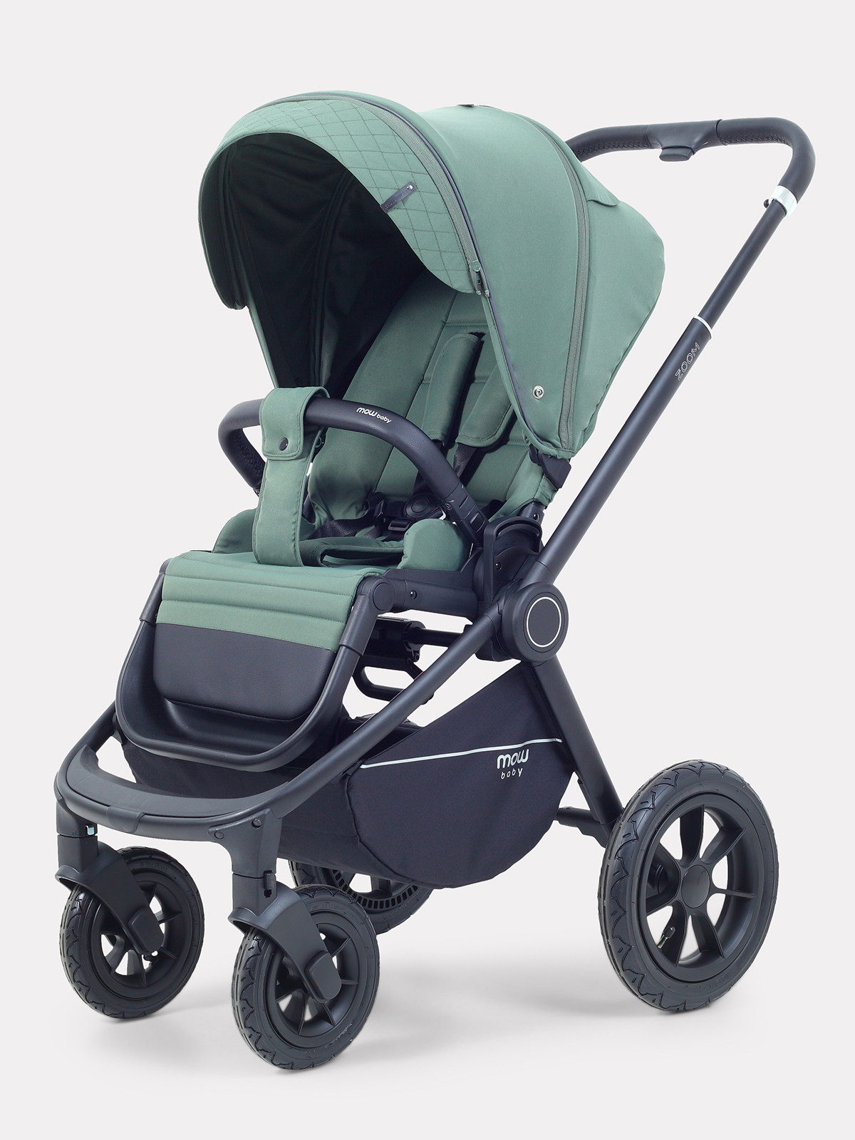 Детская универсальная коляска MOWbaby Zoom air 3в1 / MB087 (Olive) — фото 2