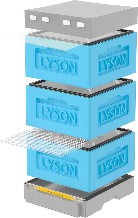 Улей Lyson Рута На 12 Рамок / KR123BG (синий/серый)