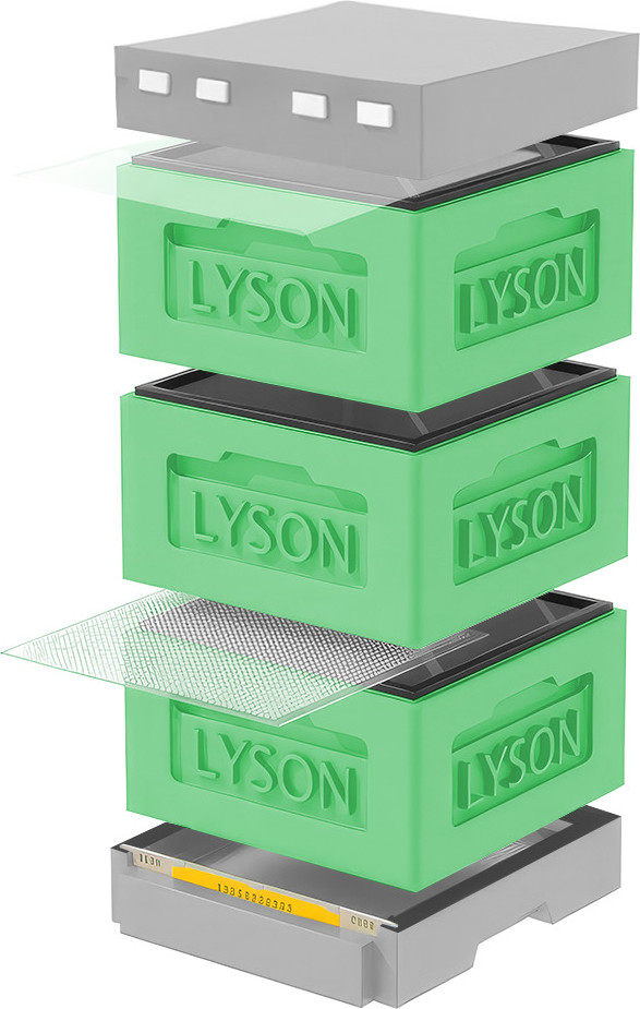 Улей Lyson Рута На 12 Рамок / KR123GG (зеленый/серый)