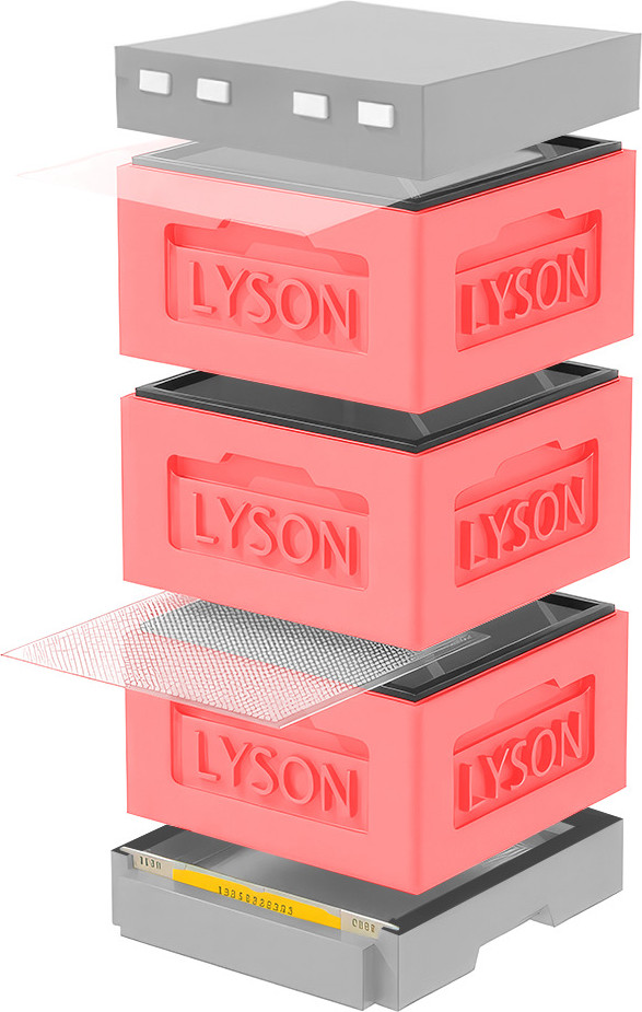 Улей Lyson Рута На 12 Рамок / KR123RDG (красный/серый)