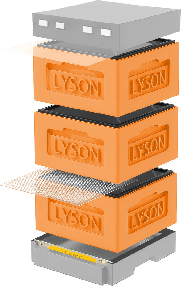 Улей Lyson Рута На 12 Рамок / KR123ORG (оранжевый/серый)