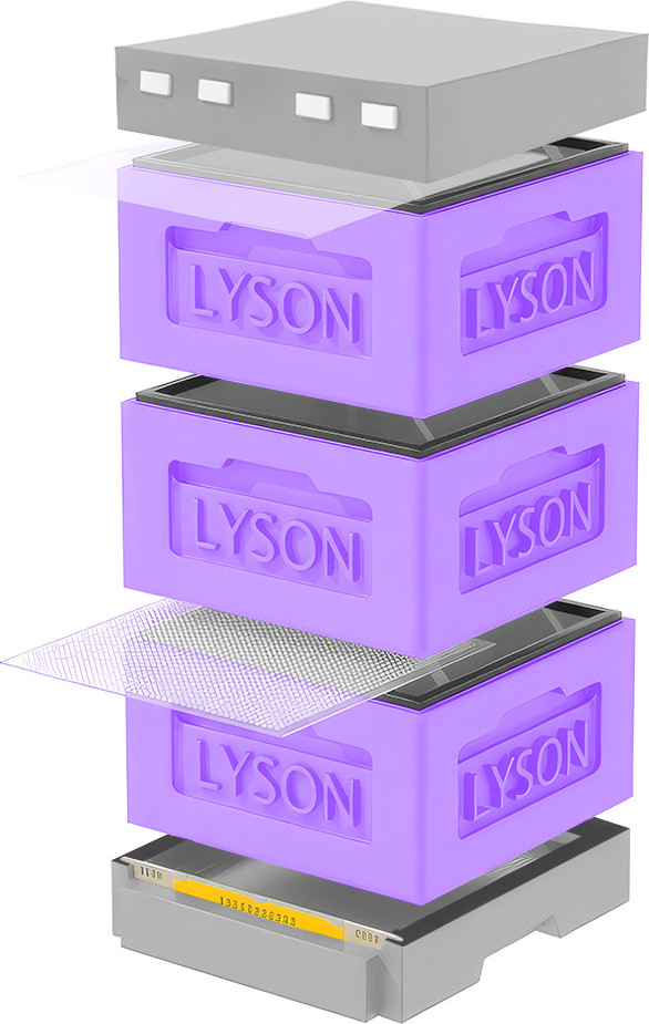 Улей Lyson Рута На 12 Рамок / KR123PUG (фиолетовый/серый)