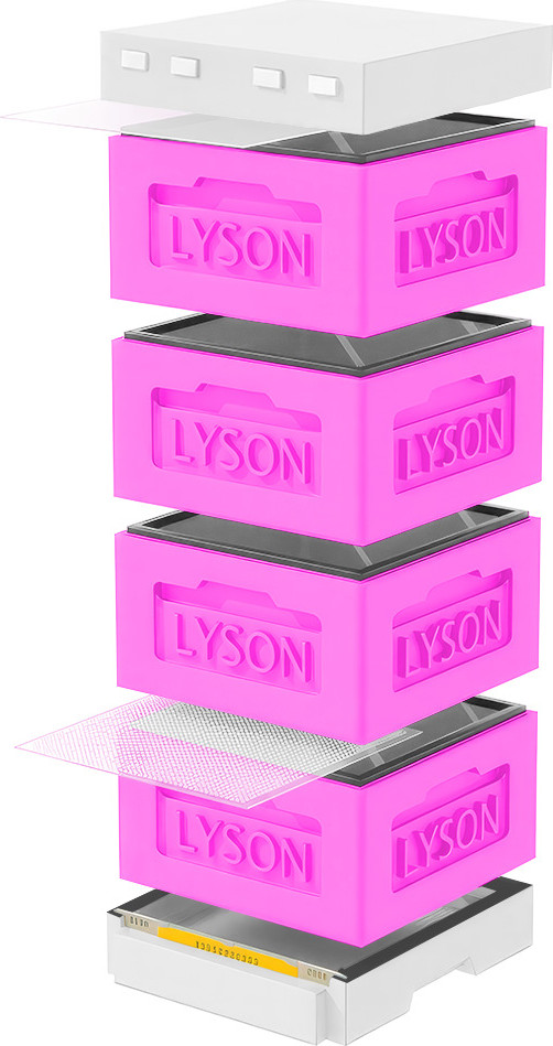 Улей Lyson Рута На 12 Рамок / KR124PW (розовый/неокрашенный)