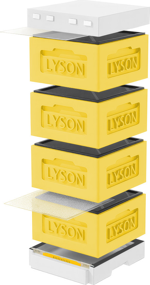 Улей Lyson Рута На 12 Рамок / KR124YW (желтый/неокрашенный)