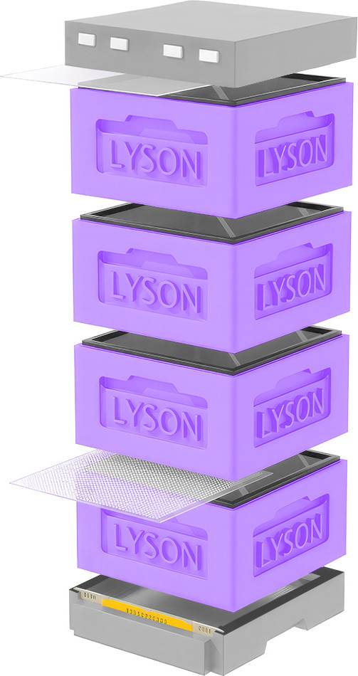 Улей Lyson Рута На 12 Рамок / KR124PUG (фиолетовый/серый)