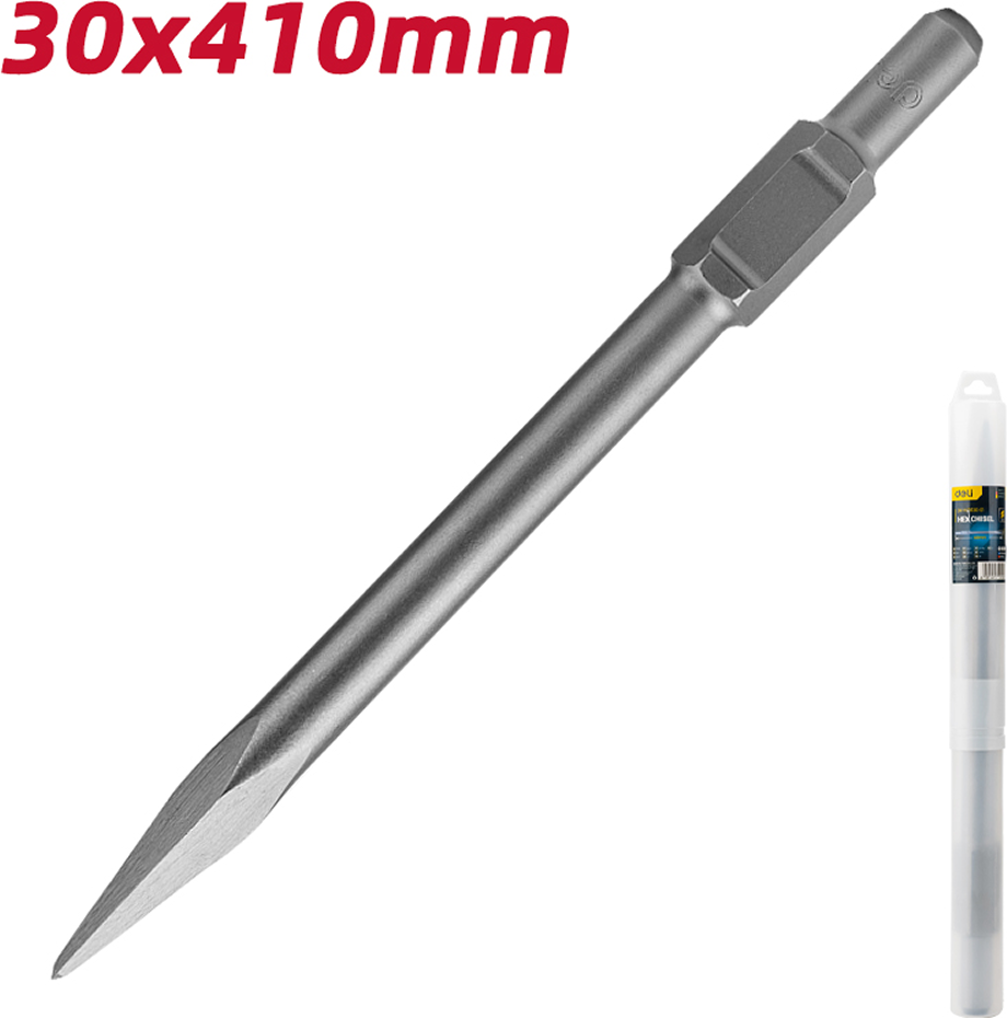 Зубило для электроинструмента Deli YS 30x410мм Hex / EDH-HJZ030-E1 — фото 3