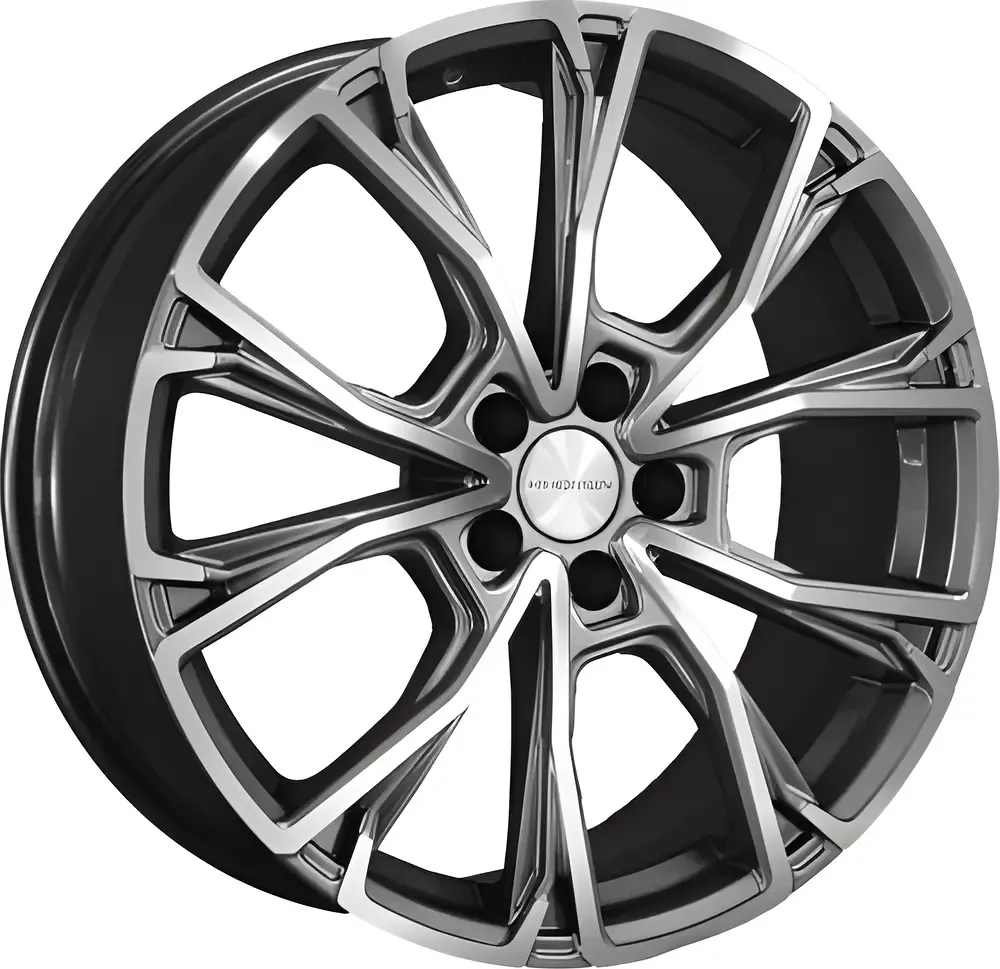 Литой диск Khomen KHW1907 Voyah Free 19x7.5" 5x120мм DIA 66.1мм ET 30мм (Gray FP)