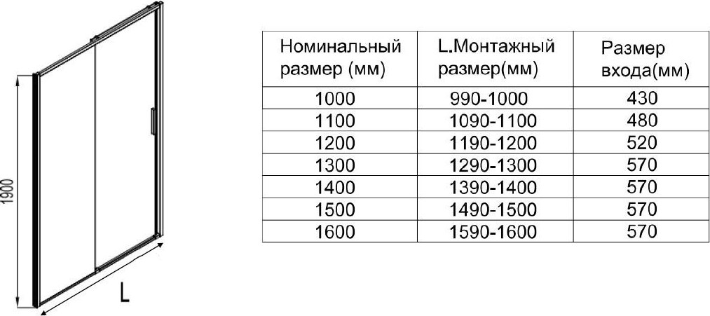Душевая дверь Aquanet Pleasure Evo 150 / AE65-N150-GBT (золото брашированное/никель) — фото 2