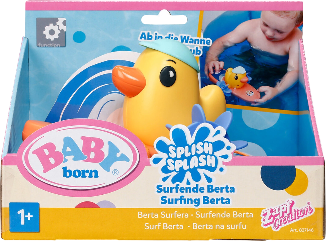 Игрушка для ванной Baby Born Плавающая утка Берта / 68493