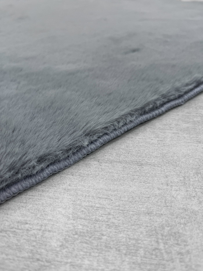 Набор ковриков для ванной и туалета Gokyildiz Fluffy 50x80+40x50 (Anthracite) — фото 4