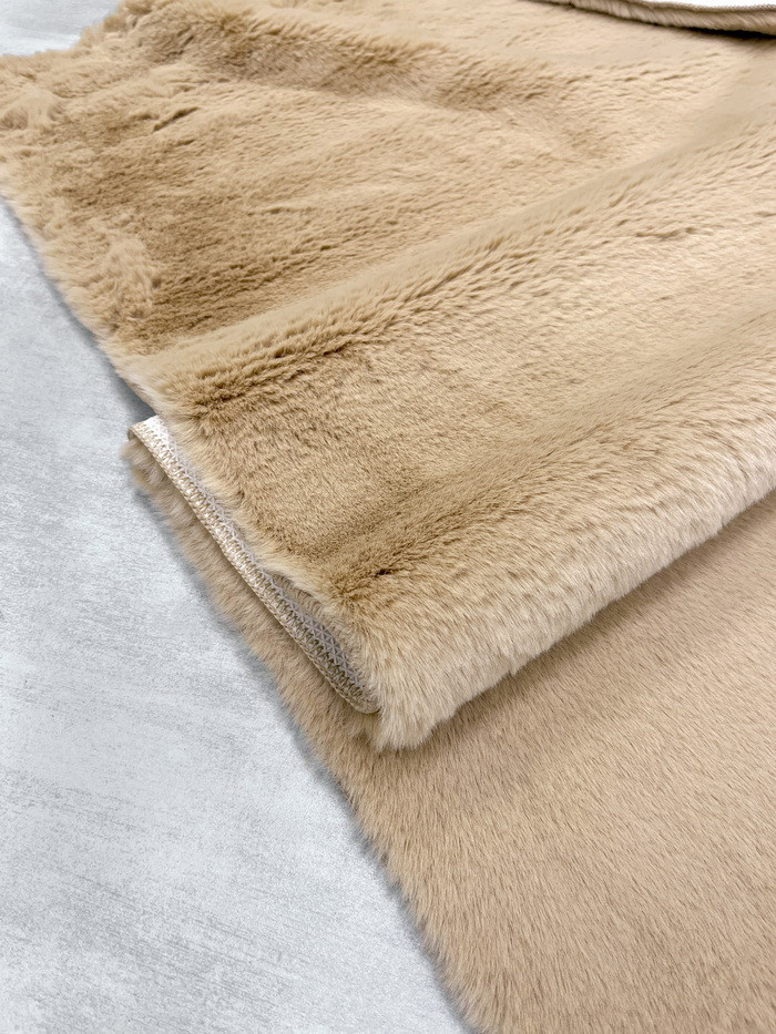 Набор ковриков для ванной и туалета Gokyildiz Fluffy 60x100+50x60 (Beige) — фото 3