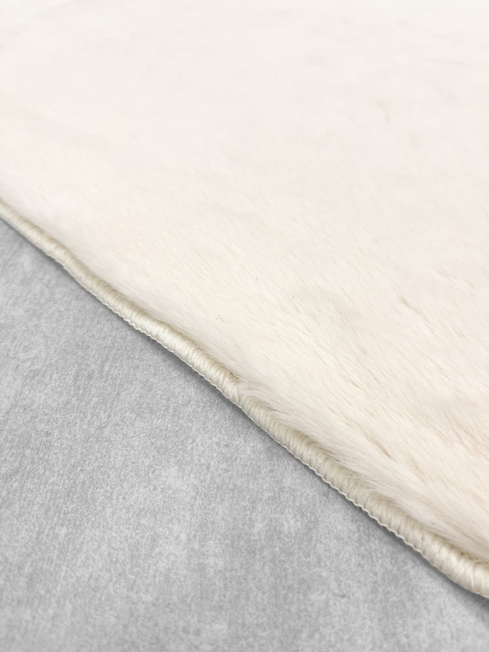 Набор ковриков для ванной и туалета Gokyildiz Fluffy 60x100+50x60 (Cream) — фото 5