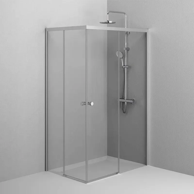 Душевой уголок AM.PM X-joy 120x80 / W94G-403-120280-MT1K (серебристый/прозрачное стекло)