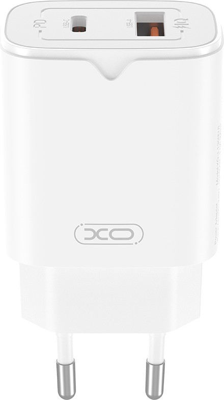 Адаптер питания сетевой XO L130 PD30W/QC18W 1USB-C+1USB-A — фото 3