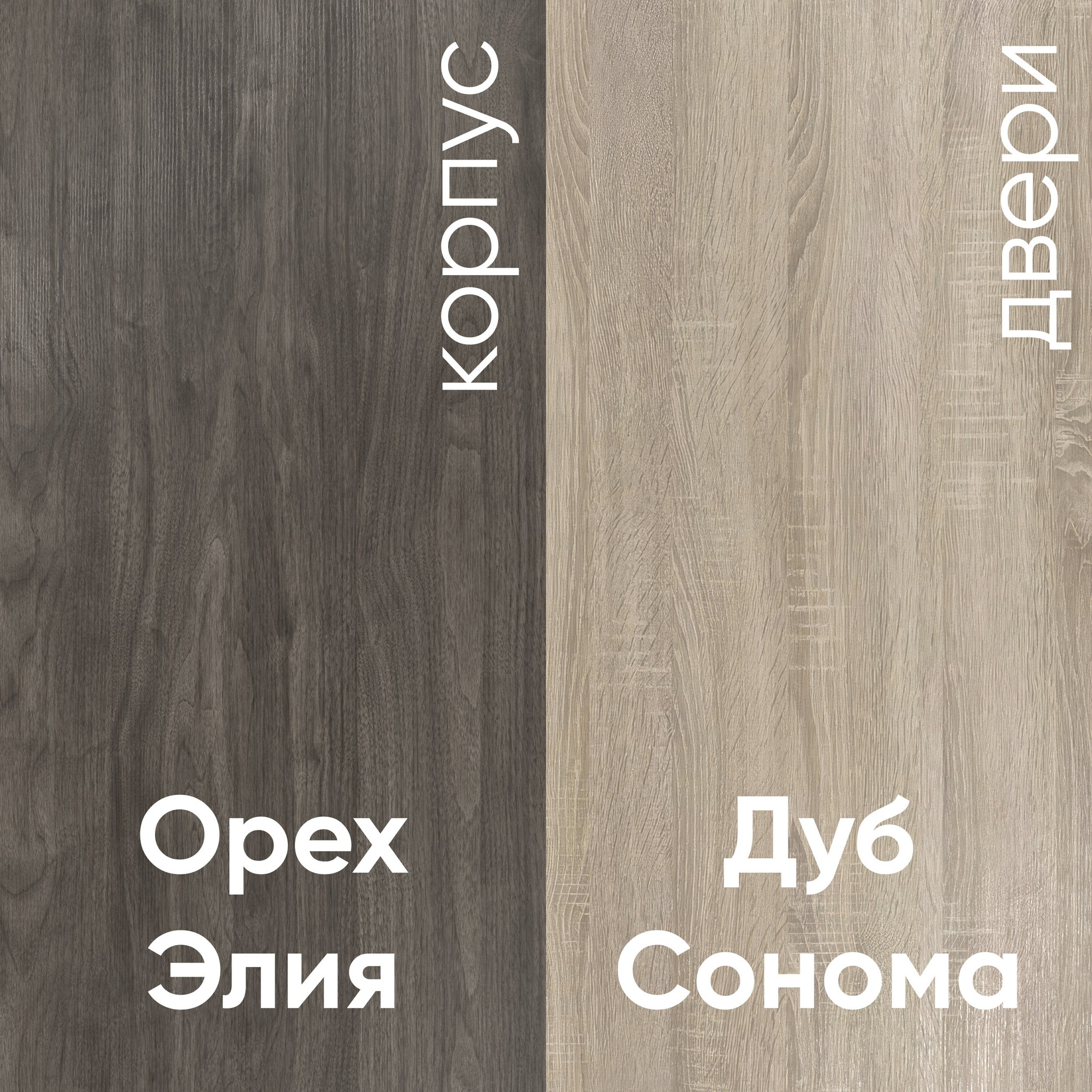Шкаф-купе Кортекс-мебель Лагуна ШК01-02 (орех элия/дуб сонома)_6