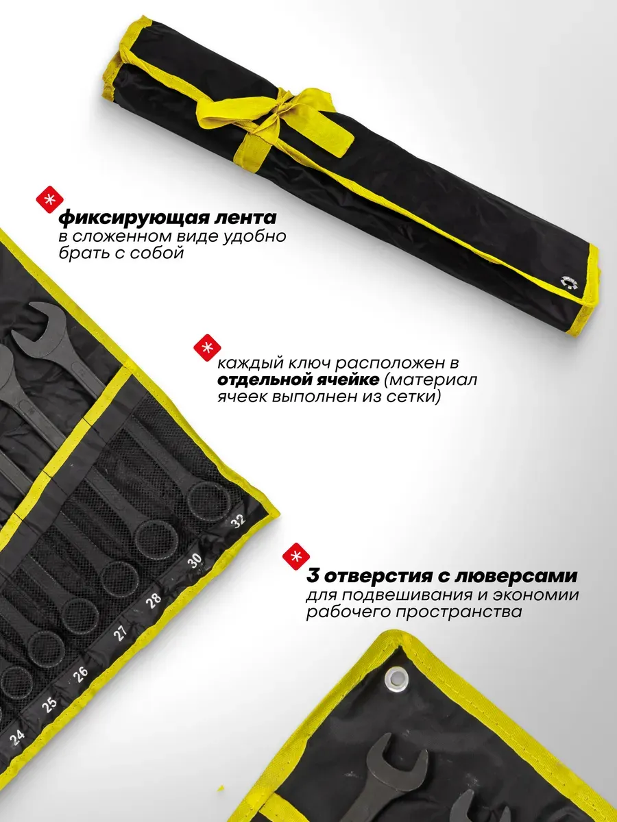 Набор ключей WMC Tools WMC-5261P+1 Black / 63603 — фото 4