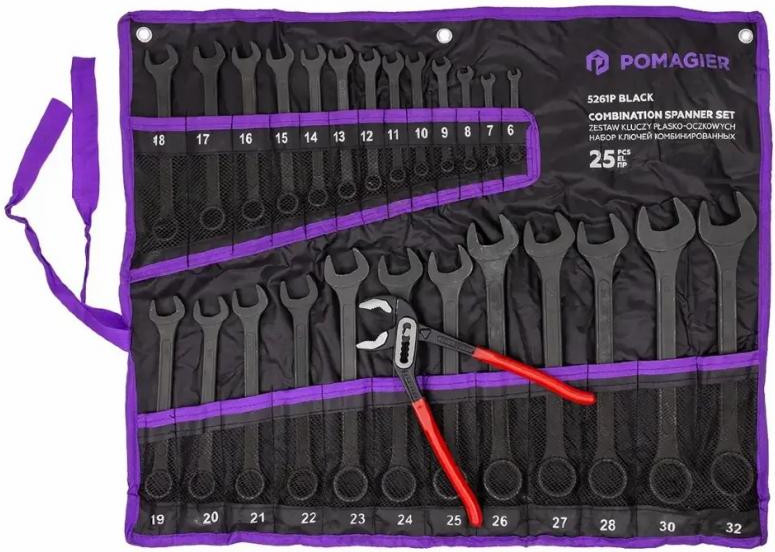Набор ключей Pomagier POM-5261P+1 Black / 63608