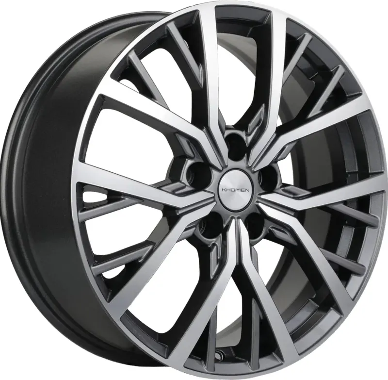 Литой диск Khomen KHW1806 Dargo/Jolion 18x7" 5x114.3мм DIA 66.5мм ET 37мм (Gray FP)