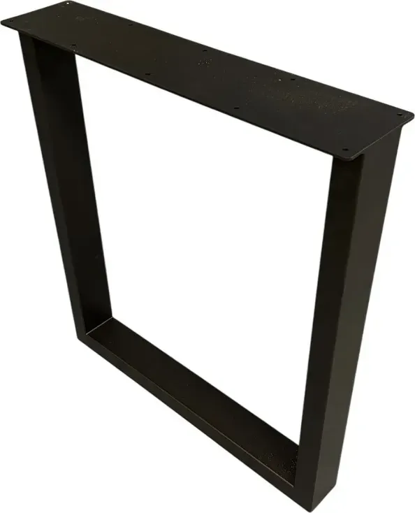 Обеденный стол Iva-Wood 120x70 Натуральный дуб (край прямой, подстолье металл П-обр.) — фото 3