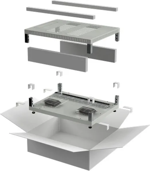Крыша и основание для электромонтажного шкафа ITK Linea E / LE35-XXX66-X (серый)