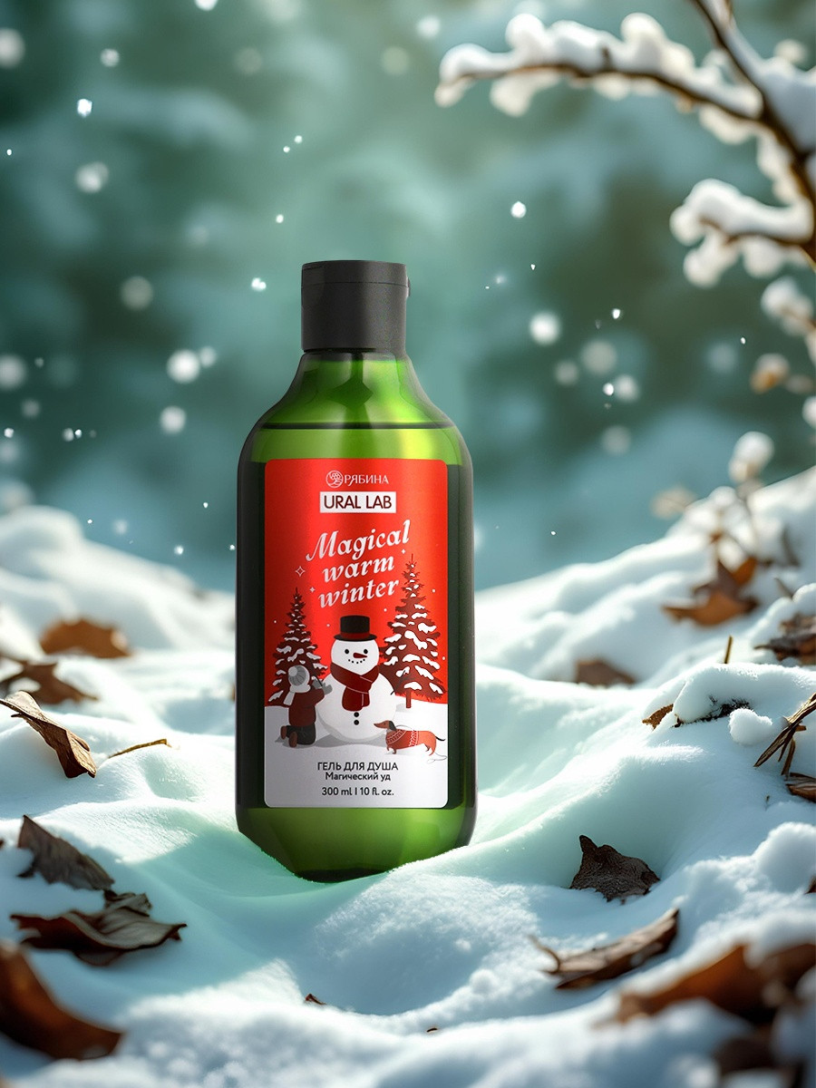 Гель для душа URAL LAB Winter Melody Магический уд / 10867229 (300мл) — фото 6