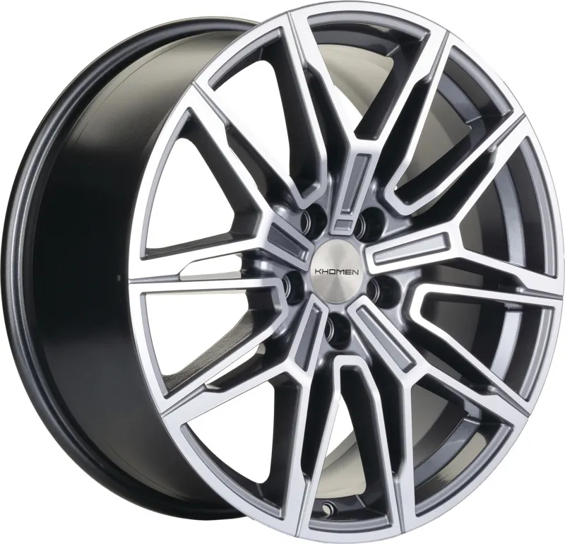 Литой диск Khomen KHW1904 BMW Front 19x8.5" 5x112мм DIA 66.6мм ET 30мм (Gray FP)
