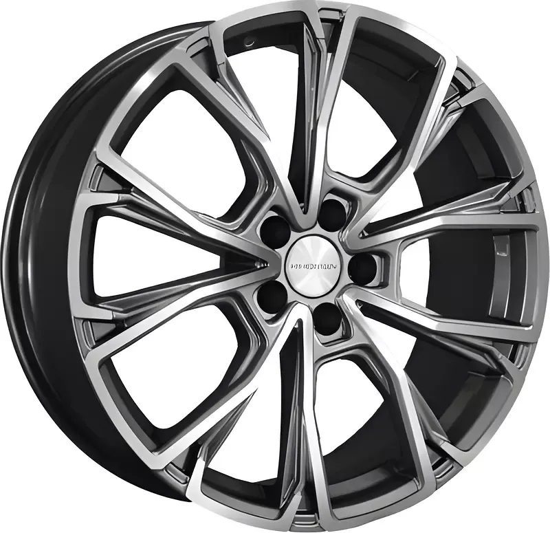 Литой диск Khomen KHW1907 Jetour X70/X90 Plus 19x7.5" 5x108мм DIA 60.1мм ET 38мм (Gray FP)