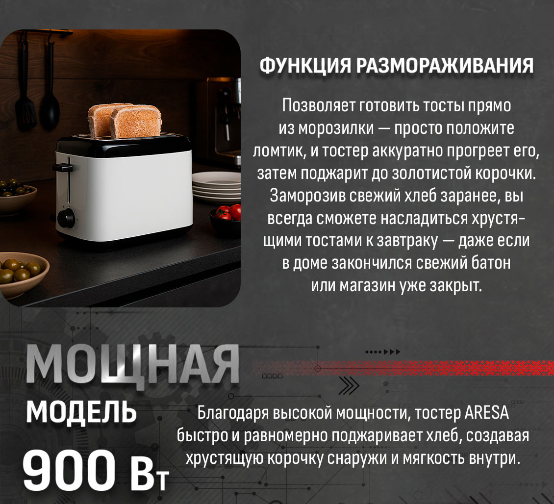 Тостер Aresa AR-3008 — фото 5