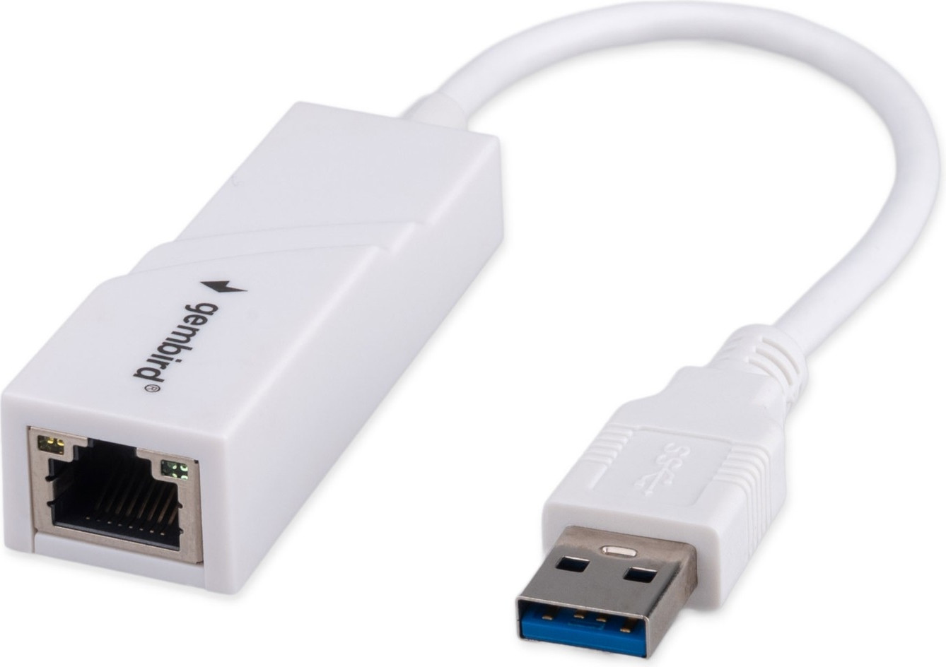 Сетевой адаптер Gembird/Cablexpert NIC-U11 USB 3.0 Gigabit Ethernet adapter / RTL8153 (белый)