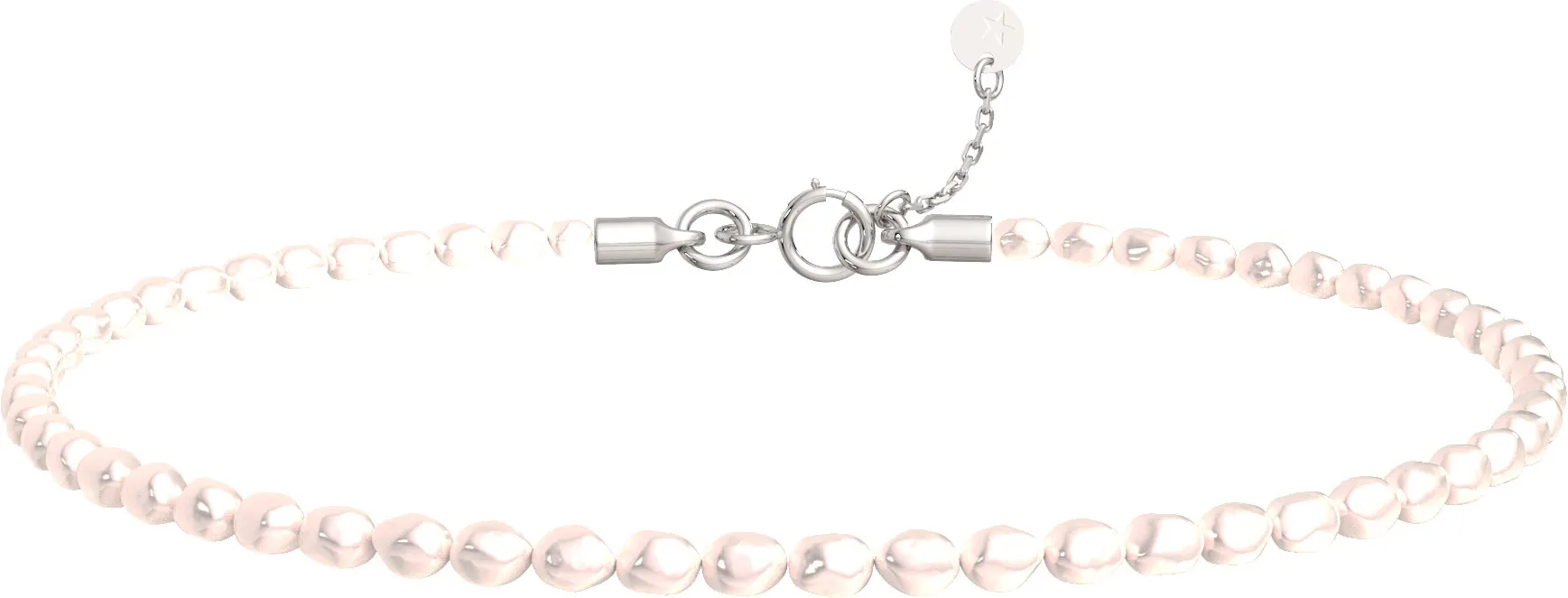 Браслет из серебра ZORKA 0640083 (17см, с жемчугом)