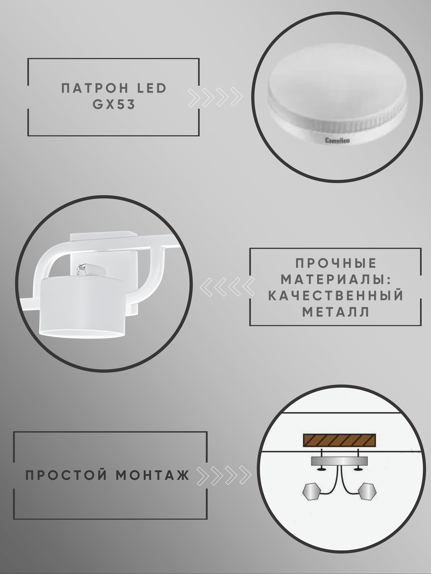 Бра Aitin-Pro H59218/3 (белый) — фото 6