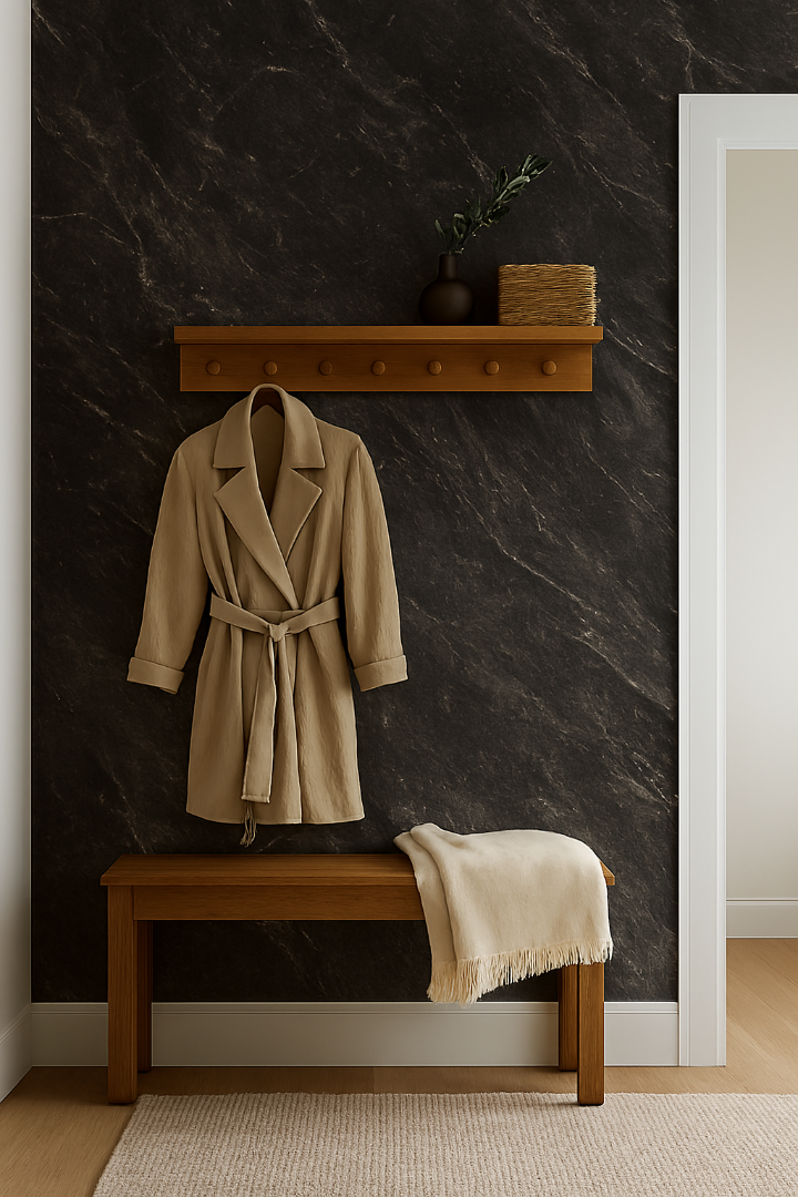Панель ПВХ Sanrelia Самоклеящаяся Marble Wall Sticer №FC7016 (1200x2800x2.5мм) — фото 3