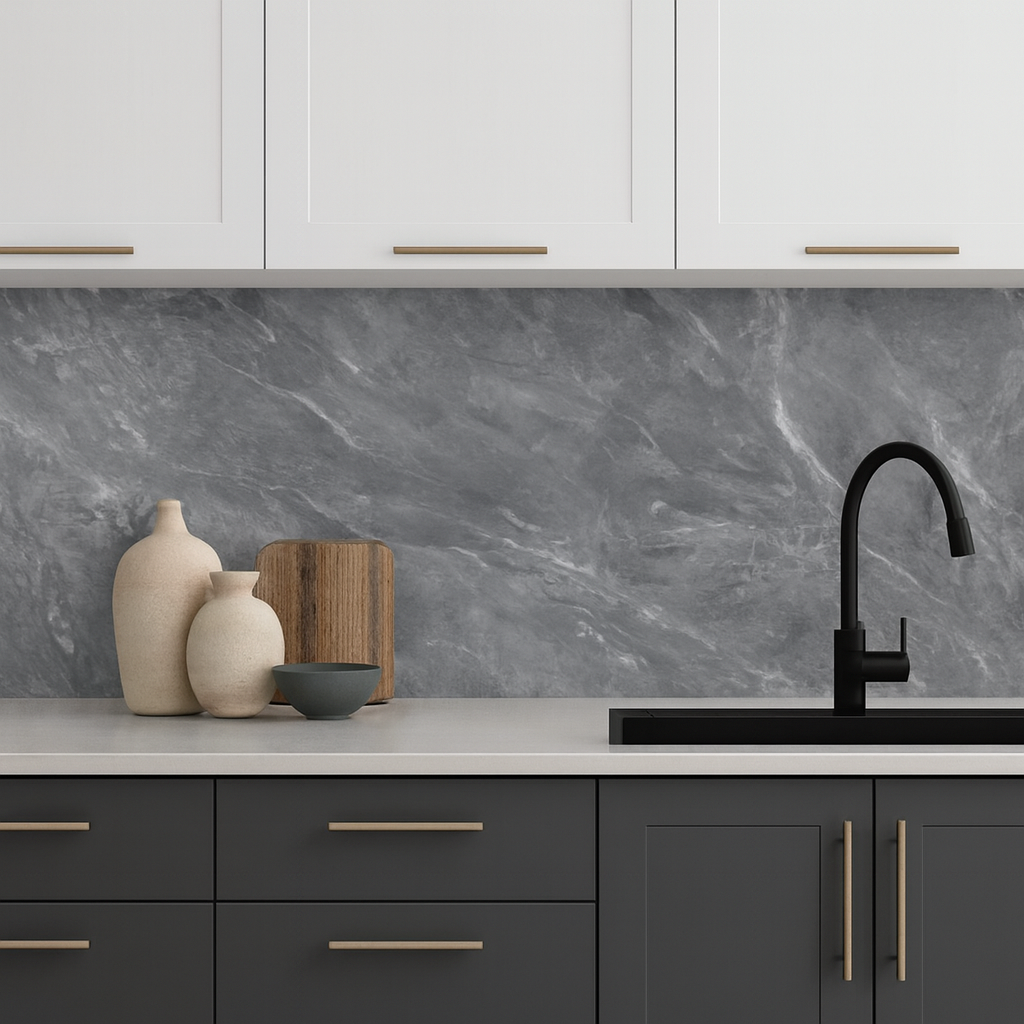 Панель ПВХ Sanrelia Самоклеящаяся Marble Wall Sticer №FC7016-1 (1200x2800x2.5мм) — фото 2