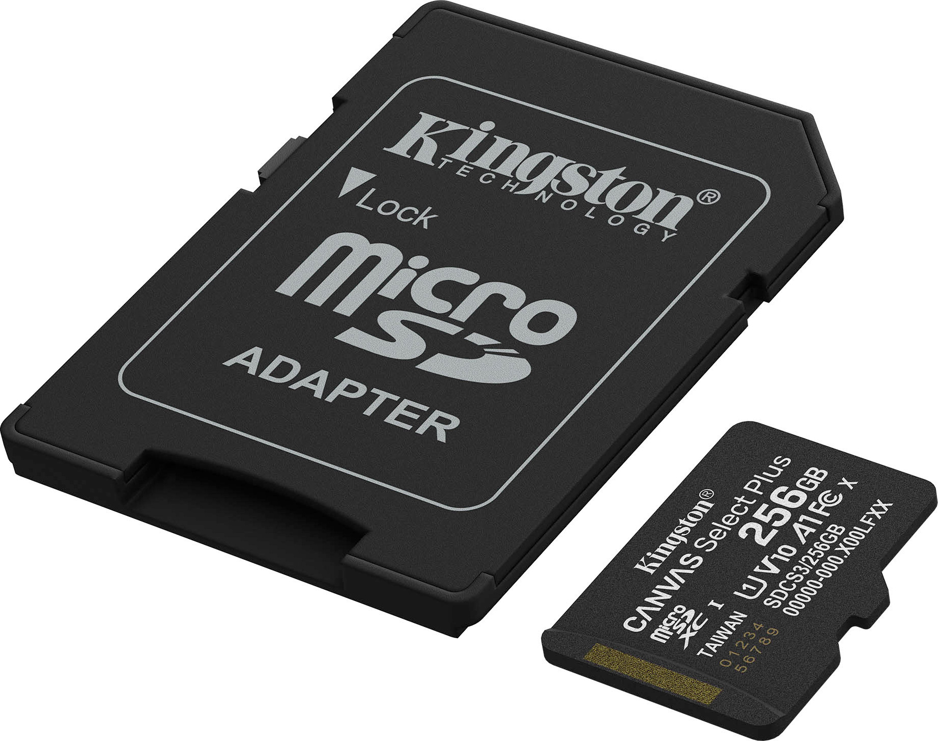 Карта памяти Kingston Canvas Select Plus MicroSDXC SDCS3/256GB (с адаптером) — фото 2