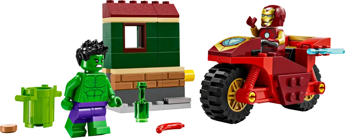 Конструктор Lego Super Heroes Железный человек на мотоцикле и Халк 76287 — фото 4