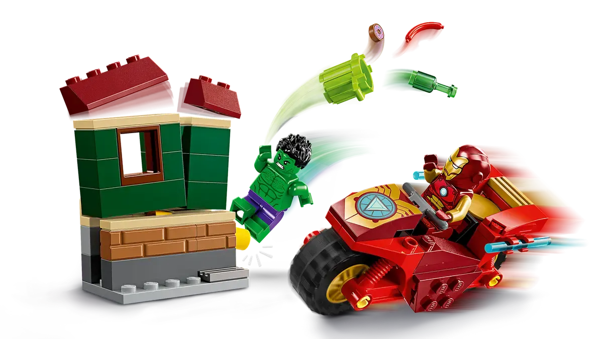 Конструктор Lego Super Heroes Железный человек на мотоцикле и Халк 76287 — фото 5