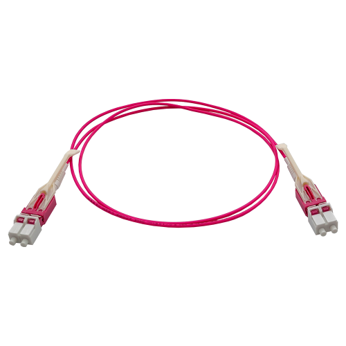 Кабель Lanmaster LAN-2LC-2LC/OM4-2.0 (2м, розовый)