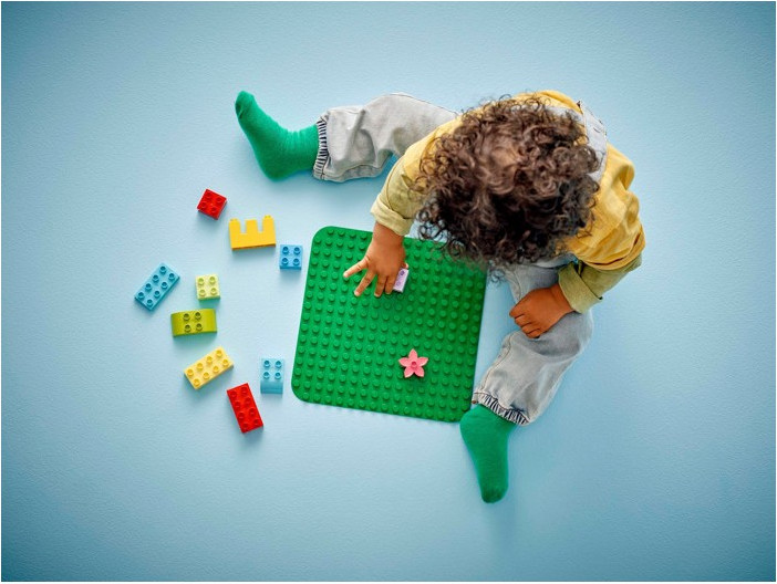 Элемент конструктора Lego Duplo Зеленая строительная пластина / 10460 — фото 6