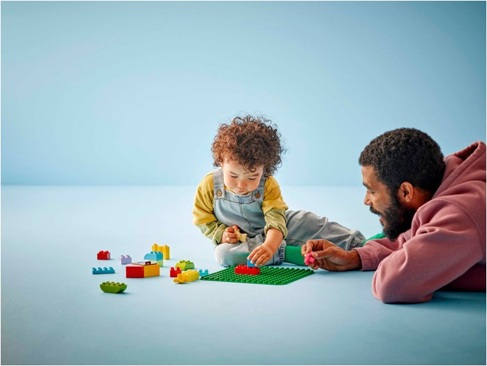 Элемент конструктора Lego Duplo Зеленая строительная пластина / 10460 — фото 4