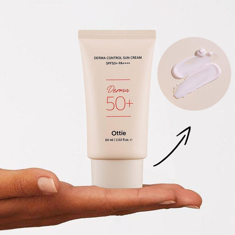 Крем солнцезащитный Ottie Derma Control Sun Cream SPF50+PA++++ (60мл) — фото 3